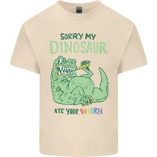 My Dinosauro ATE Il Unicorn T- Rex Divertente Uomo Cotone Leggero T-Shirt