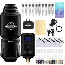 Tattoo Gun Kit Cartridge Tattoo Machine Kit with Cartridge Needles Ink Cup Paper