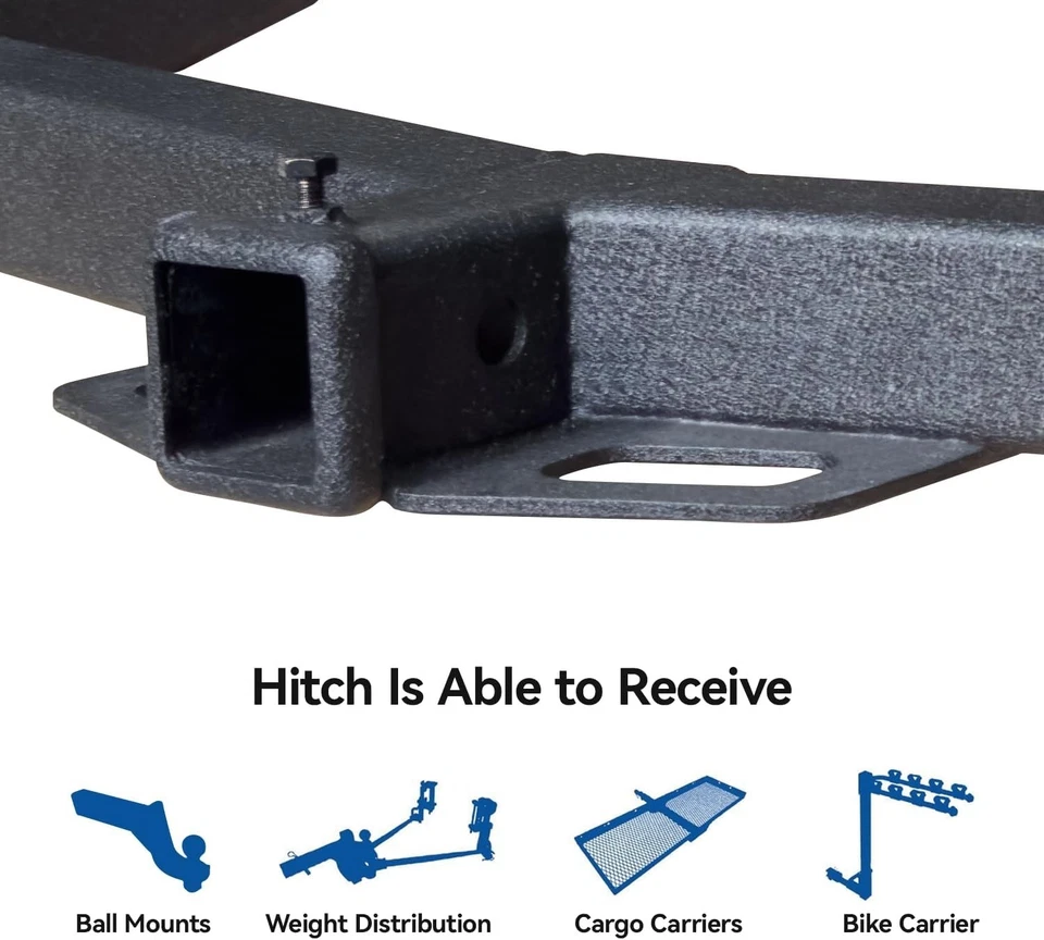 Enganche de remolque de acero negro compatible con Chevy Chevrolet Silverado Foto 4 de 4