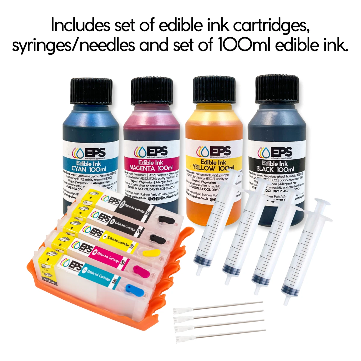 Essbares Druckerset - EPS Canon TS705a Essbarer Drucker, Essbare Tinte & Oblatenpapier