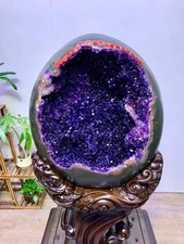 880LB Natural Rare super-large Uruguayan dinosaur eggs Quartz Crystal Healing+st