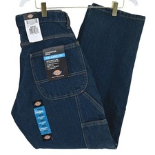 NWT 30x30 Dickies Carpenter Men's Jeans Relaxed Fit Straight Leg Dark Workwear