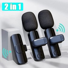 Lavalier Microphone Wireless Audio Video Recording Mini Mic For Android/iPhone