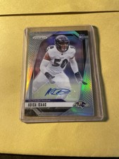 2024 Panini Prizm - Rookies Adisa Isaac #302 Silver Prizm Autographs (AU, RC)