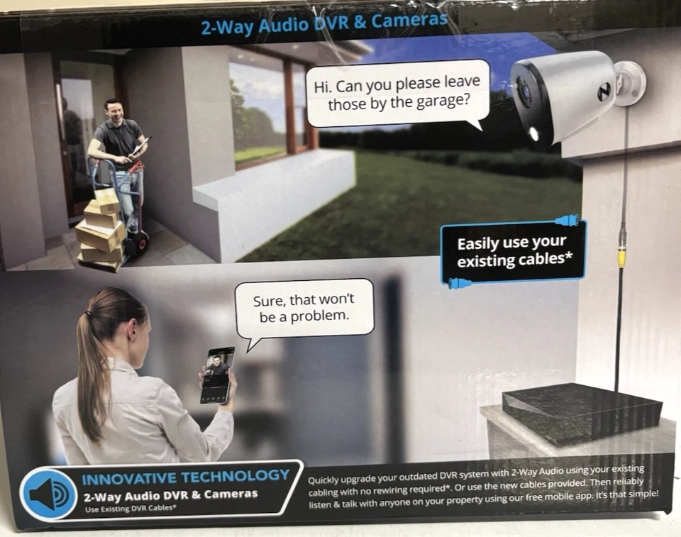 Night Owl 2K HD Wired Security System, 8 Cameras with 2 Way Audio, 2TB Harddrive - Image 3 of 4