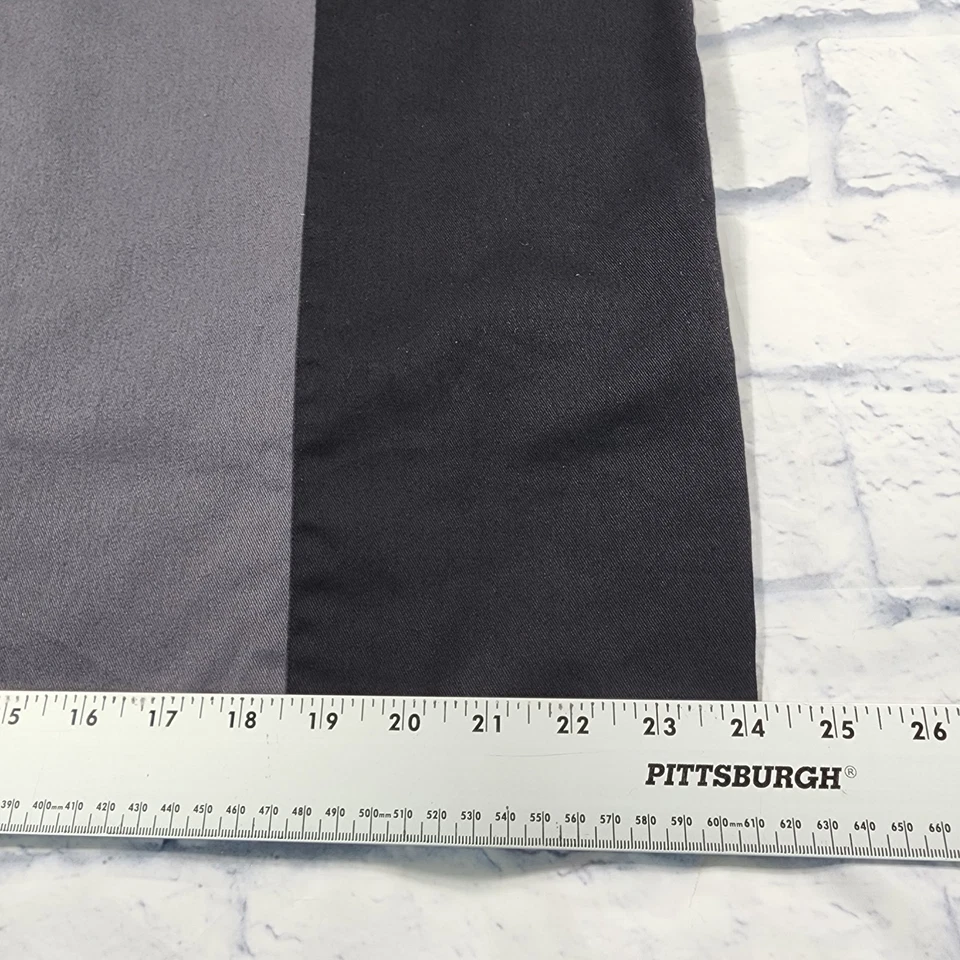 Amsoil Dickies MENS SIZE L Mechanic Heavy Duty Button Up Shirt Black Gray - Image 4 of 4