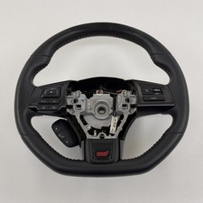 2018-2021 Subaru Wrx Sti Steering Wheel Leather W Piano Black Trim Oem