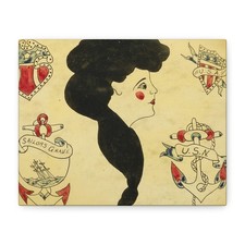 Unidentified - Tattoo Flash - 20th century - Canvas Wall Art