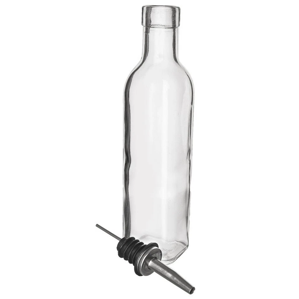 Bouteille en verre pour huile et vinaigre avec doseur 250 ml - Photo 4/4