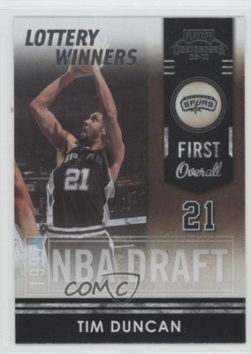 2009-10 Playoff Contenders Lottery Winners Tim Duncan #3 HOF 3c9