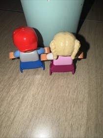 Lego Duplo Figure 2" Boy Son Youth Male Child Kid Hat #8 Blonde Sister Girl Lot