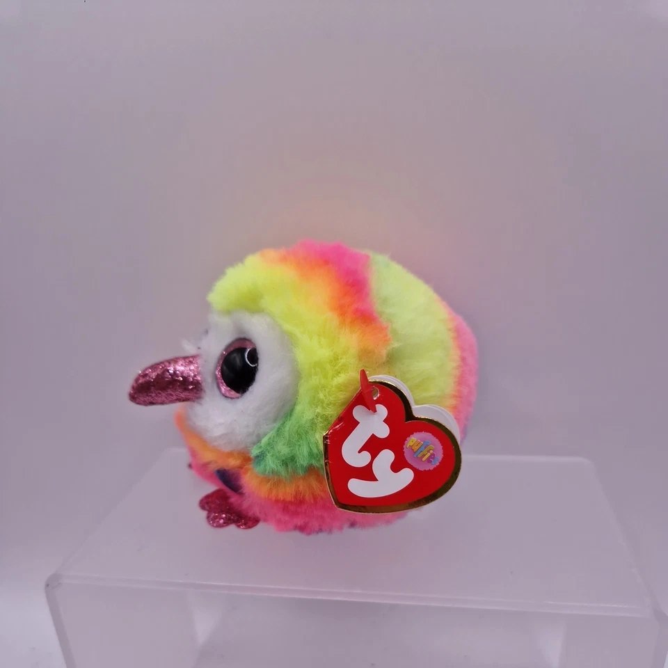  Ty Puffies Owen The Multicoloured Bird Beanie Ball 3.5 Inch Plush toy 2022 - Image 2 of 4