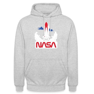 NASA Space Shuttle Start Grafik Unisex Hoodie