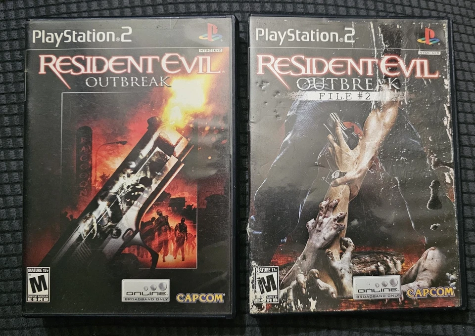 RESIDENT Evil Outbreak / RE Outbreak FILE#2 PS2 game Bundle - Image 3 of 4
