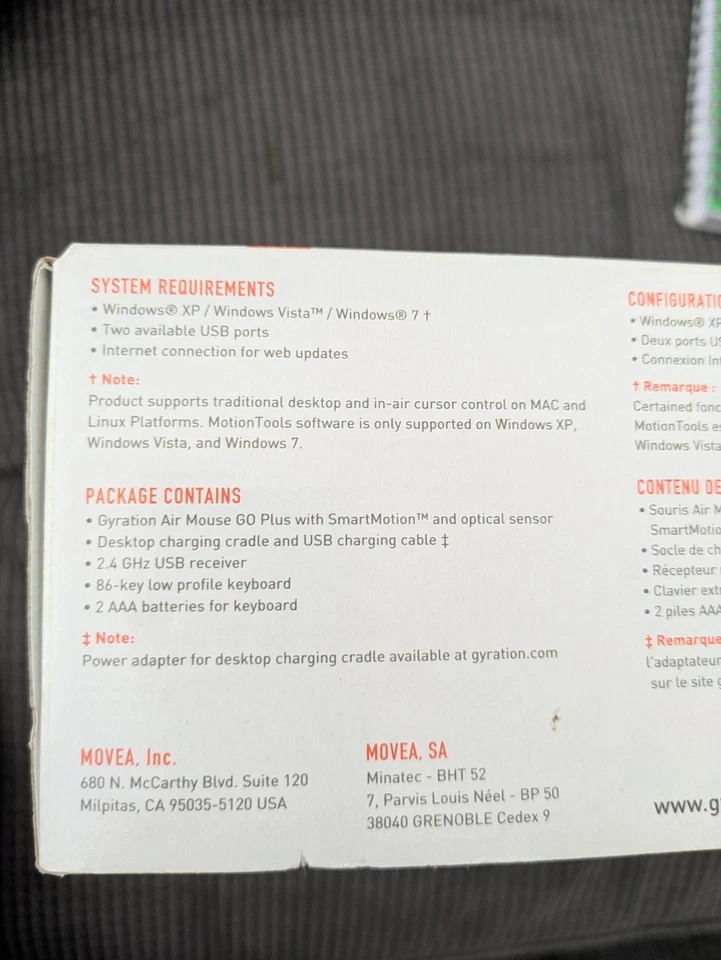 Gyration Air Mouse Go Plus & Compact Keyboard - Image 4 of 4