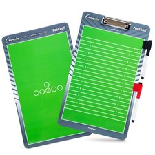 Football Clipboard Dry Erase Board For Coaches 10X16 With Markers And Notes