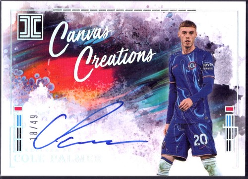 Cole Palmer Canvas Creations Oncard Auto 2024-25 Panini Impeccable Soccer