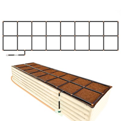 The Garden Grid | Preassembled Garden Watering System for Raised Beds | Drip ...