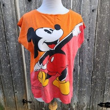 Vintage Mickey Mouse 80s Womens Shirt Walt Disney Collector Series 4