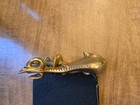 Antique European Brass Fish Door Knocker — photo 2