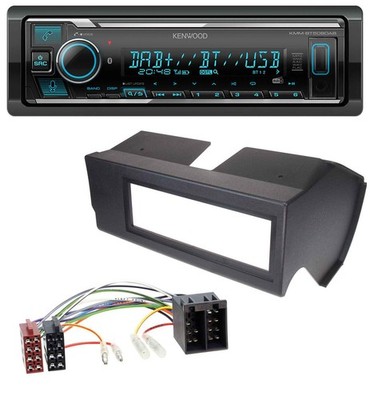Kenwood Bluetooth MP3 DAB USB Autoradio für Fiat Panda (bis 2002) - schwarz