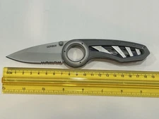 Gerber Remix Pocket Knife - Finger Hole - Combo Blade - Liner Lock