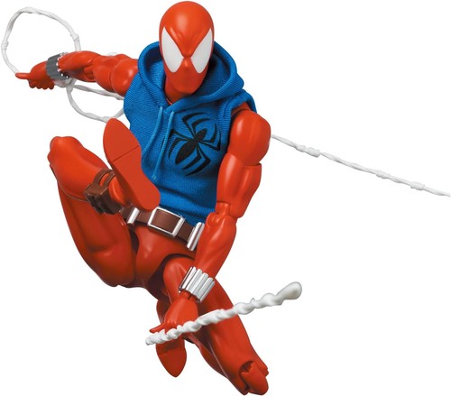 MAFEX No.186 Spider-Man SCARLET SPIDER Comic Ver. Medicom Toy Figure - Picture 9 of 15
