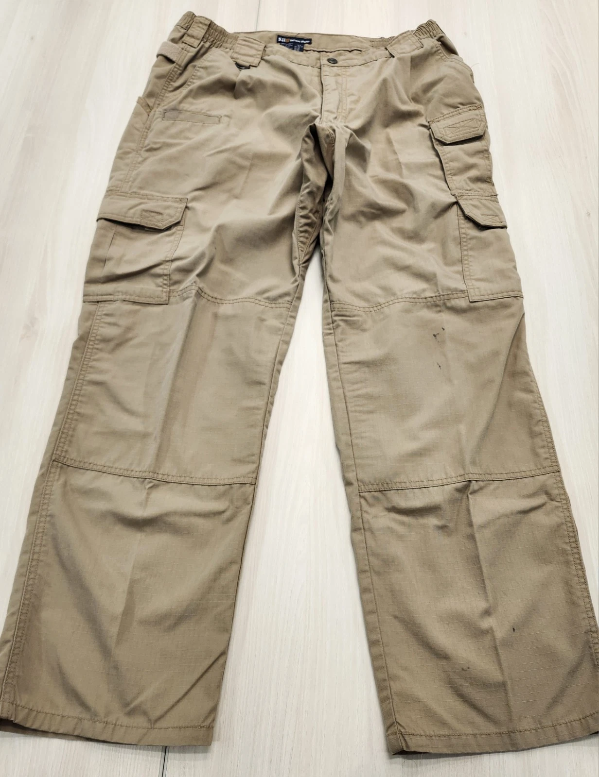 Khaki 5.11 Tactical Series Ripstop Cargo Pants Mens Size 38/32 (Actual 34-38/30)