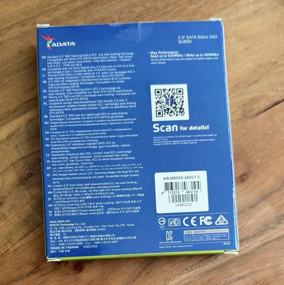 ADATA 3D SSD Ultimate SU655 240GB 2.5" SATA (ASU655SS-240GT-C) - Image 2 of 3