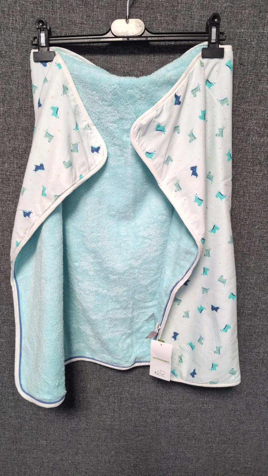 Vertbaudet Baby Bath Cape Dinosaur Print LN064 AA 04
