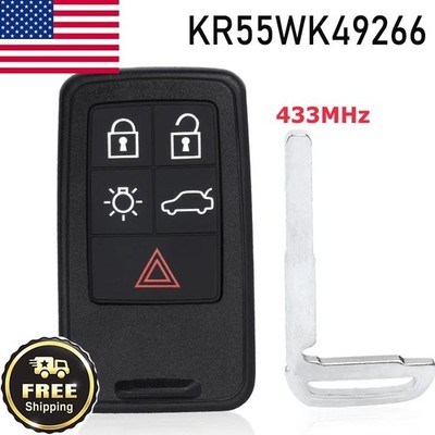 for Volvo S80 S60 V60 XC6 V70 Keyless 433MHz Smart Remote Key Fob KR55WK49266