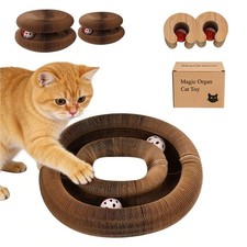 2 Pcs Kitty Kurls Cat Toy Magic Organ Cat Scratching Board, Foldable  Revers...