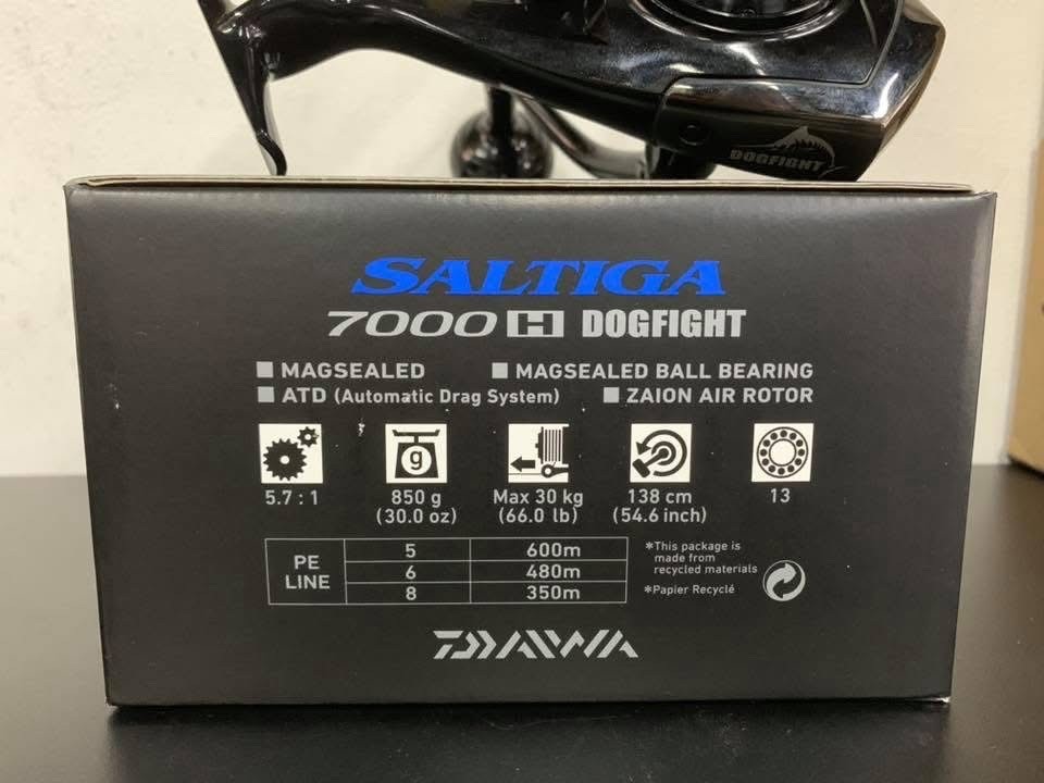 キハダキャスティングDAIWA SALTIGA 7000H DOGFIGHT Daiwa Saltiga Dogfight 7000h - Spinning Reel BigGame Fishing