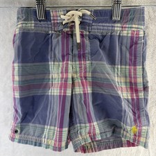 Polo Ralph Lauren Swim Trunk Boys 4 4T Toddler Plaid Lined Summer Shorts Preppy