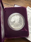 1990-S American Silver Eagle Proof with Box & COA 🇺🇸