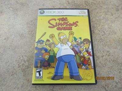 The Simpsons Game Microsoft Xbox 360 With Manual