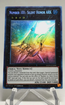 Number 101: Silent Honor ARK LED9-EN000 Ghost Rare 1st Edition LP  Yu-Gi-Oh! TCG