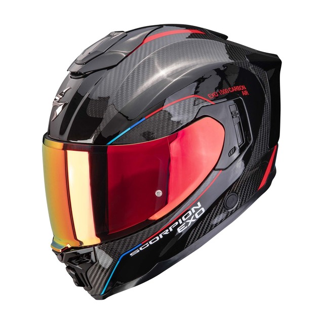 Casque Intégral SCORPION EXO-1500 CARBON AIR Mundi Noir Rouge