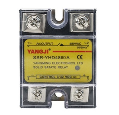 Single phase SSR DC controlled AC DC-AC solid state relay YHD4880A 480VAC 80A