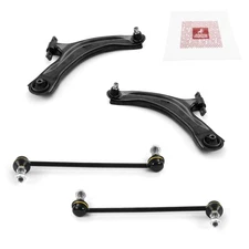 Front Lower Control Arm & Front Sway Bar Link Kit for 08-13 Nissan Rogue 4 PCS