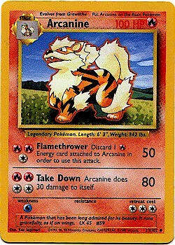 POKEMON BASE SET CARD 23/102 Arcanine