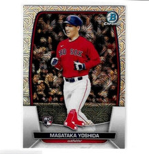2023 Bowman Chrome MASATAKA YOSHIDA rookie Mojo Refractor RC # 58 boston red sox