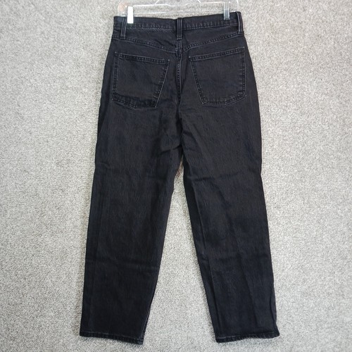 Universal Thread Jeans Womens 8/29 Black Stretch Denim Straight Leg Distressed - Picture 4 of 14