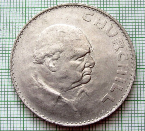 GREAT BRITAIN 1965 1 CROWN, Death of Sir Winston Churchill, UNC km# 910 - Picture 5 of 6