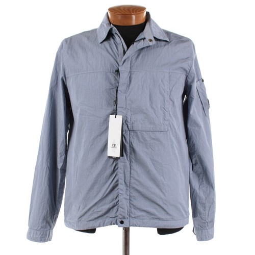 C.P. Company NWT Polyamide Overshirt Size Medium M.T.t.N In Blue Fog