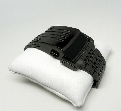 Men's Computron Style Retro Vintage Look Black W/ Blue LED Digital Display - Picture 5 of 7