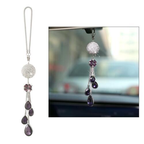 Nuovo cristallo da appendere ornamento Bling auto specchio retrovisore ciondolo decorazione casa regalo - Foto 27 di 30