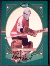 BERNIE PARENT  PHILADELPHIA FLYERS AUTHENTIC VINTAGE AUTOGRAPH /90  SP