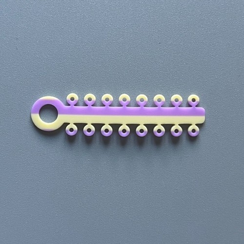 1Box/320pcs Dental Ligature Ties Orthodontic Elastic Rubber Bands Purple&Yellow - Picture 6 of 7