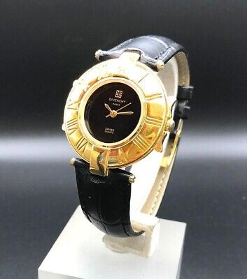 GIVENCHY Black Gold Watch Working YS796 | eBay GIVENCHY Black Gold Watch Working YS796 | eBay